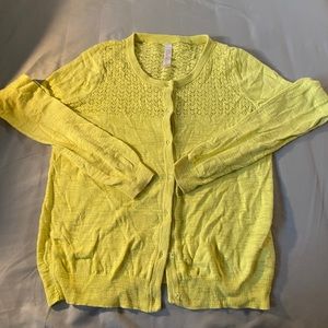 Bright yellow t-shirt with long sleeves